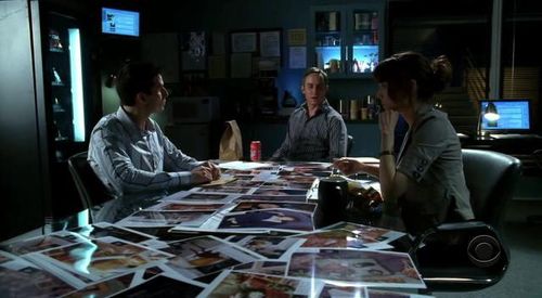 Wallace Langham, Liz Vassey, and Jon Wellner in CSI: Crime Scene Investigation (2000)