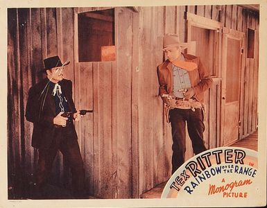 James Pierce and Tex Ritter in Rainbow Over the Range (1940)
