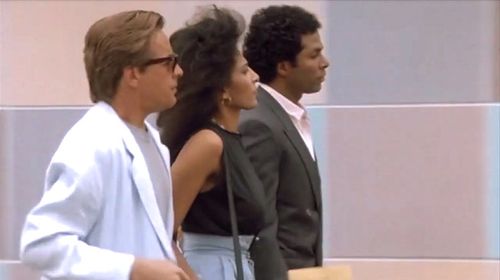 Pam Grier, Don Johnson, and Philip Michael Thomas in Miami Vice (1984)