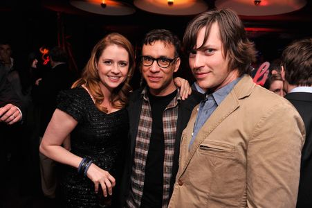 Fred Armisen, Jenna Fischer, and Rhett Miller at an event for The Giant Mechanical Man (2012)