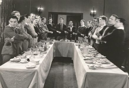 Ernie Alexander, Ray Cooke, Cliff Edwards, Robert Montgomery, Elliott Nugent, and Gene Stone in So This Is College (1929