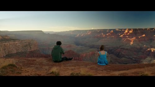 Britt Robertson and Asa Butterfield in The Space Between Us (2017)