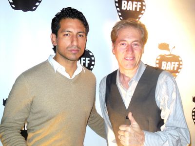 Alex Kruz and Allen Enlow at the Premiere of The Safe Room at the Big Apple Film Festival at TriBeca Cinemas, New York, 