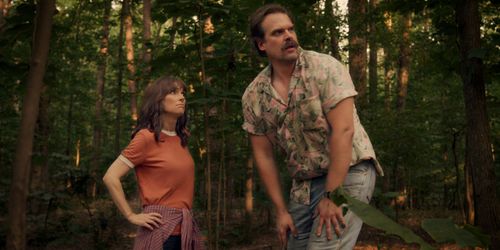 Winona Ryder and David Harbour in Stranger Things (2016)
