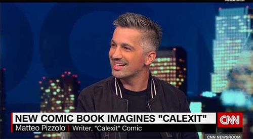 Matteo Pizzolo discusses CALEXIT comic book series on CNN Newsroom
