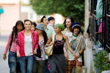 Cassie Ventura, Briana Evigan, Robert Hoffman, Adam Sevani, Danielle Polanco, and Mari Koda in Step Up 2: The Streets (2
