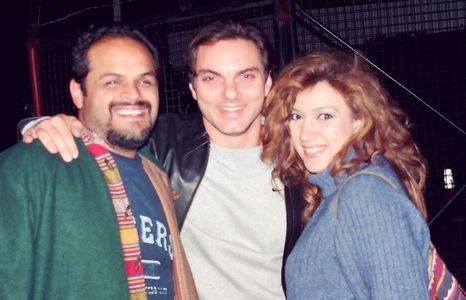 Director Puneet Sira with actor/producer Sohail Khan and writer Vekeana Dhillon celebrating the completion of principal 