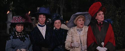 Jesslyn Fax, Hermione Gingold, Peggy Mondo, and Mary Wickes in The Music Man (1962)