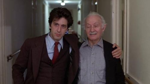 Al Pacino and Lee Strasberg in And Justice for All (1979)