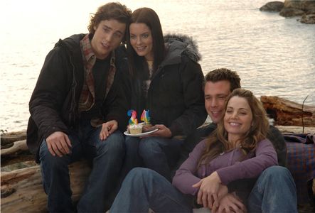 Eric Lively, Gina Holden, Erica Durance, and Dustin Milligan
