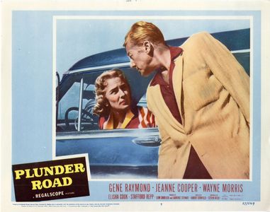 Jeanne Cooper and Gene Raymond in Plunder Road (1957)