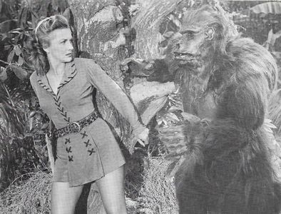 Morris Buchanan and Phyllis Coates in Panther Girl of the Kongo (1955)