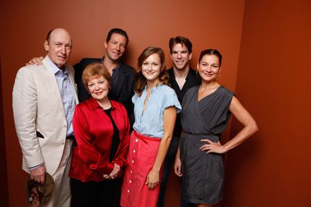 Edward Burns, Heather Burns, Anita Gillette, Ed Lauter, Michael McGlone, and Kerry Bishé at an event for The Fitzgerald 