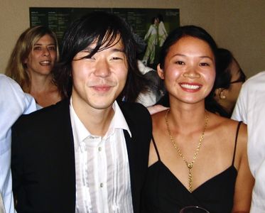 Kim Jiang Dubaniewicz and Aaron Yoo at Tie a Yellow Ribbon Premiere, San Diego Asian American International Film Festiva