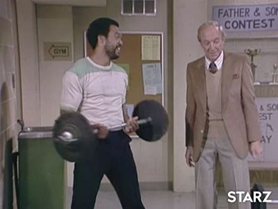 Conrad Bain and Reggie Jackson in Diff'rent Strokes (1978)