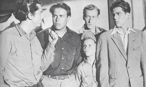 Gabriel Dell, Huntz Hall, Billy Halop, Darryl Hickman, and Bernard Punsly in Mob Town (1941)