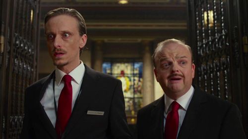 Mackenzie Crook and Toby Jones in Muppets Most Wanted (2014)