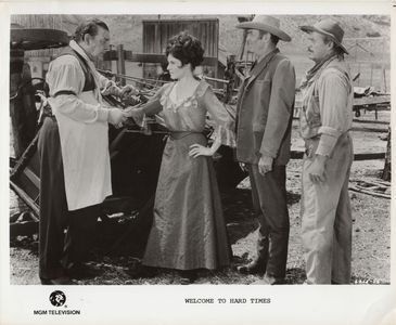 Henry Fonda, Lon Chaney Jr., and Janice Rule in Welcome to Hard Times (1967)