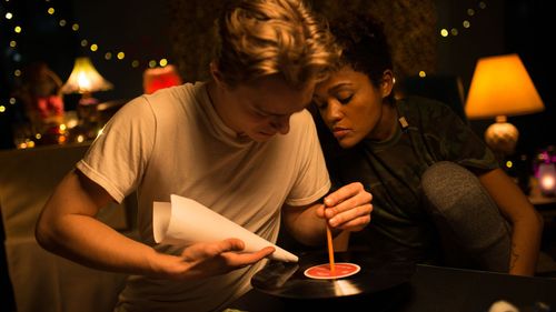 Lauren 'Lolo' Spencer and Chris Galust in Give Me Liberty (2019)