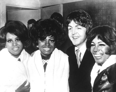 Paul McCartney, Diana Ross, Cindy Birdsong, The Supremes, and Mary Wilson