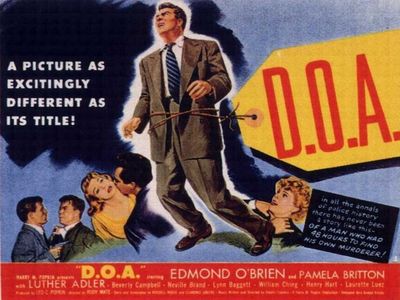 Cay Forester, Lynn Baggett, Pamela Britton, Beverly Garland, and Edmond O'Brien in D.O.A. (1949)