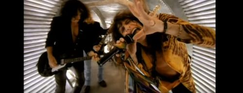 Aerosmith, Tom Hamilton, Joey Kramer, Joe Perry, Steven Tyler, and Brad Whitford in Aerosmith: Amazing (1993)