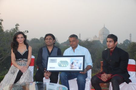 A.R. Rahman, Prateik Babbar, and Amy Jackson at an event for Ekk Deewana Tha (2012)