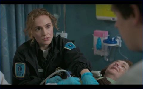 Kayla Deorksen and Freddie Highmore in The Good Doctor