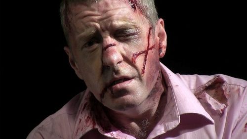 Proffessor Thornbank is kidnapped and beaten up