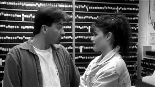 Brian O'Halloran and Lisa Spoonauer in Clerks (1994)