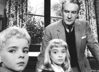 George Sanders and Martin Stephens in Village of the Damned (1960)