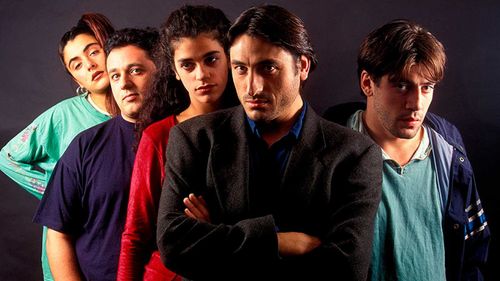 Javier Bardem, Ruth Gabriel, Carmelo Gómez, Pepón Nieto, and Candela Peña in Numbered Days (1994)