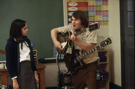 Jack Black and Rivkah Reyes in School of Rock (2003)