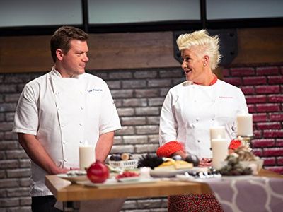 Tyler Florence and Anne Burrell in Guy's Grocery Games (2013)