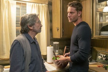 Griffin Dunne and Justin Hartley in This Is Us: Heart and Soul (2022)