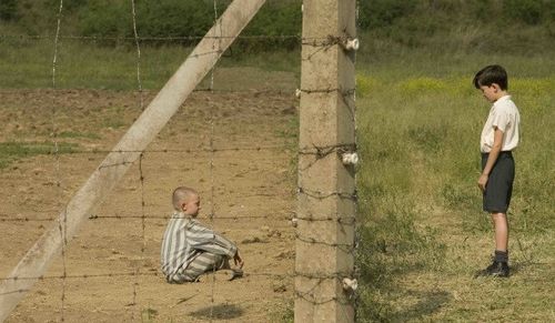 Asa Butterfield and Jack Scanlon in The Boy in the Striped Pajamas (2008)