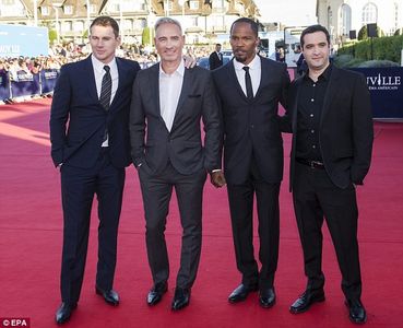 US actor Channing Tatum, German director Roland Emmerich, US actor Jamie Foxx and US producer Brad Fischer arrive for th