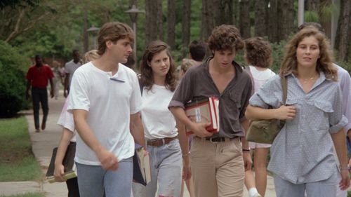 Lara Wendel, Leslie Cumming, Lin Gathright, James Sutterfield, and James Villemaire in Zombie 5: Killing Birds (1988)