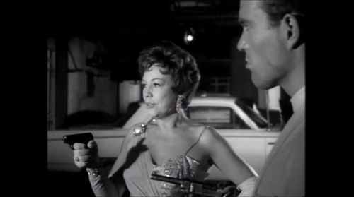 Audrey Christie and Horst Ebersberg in Honey West (1965)