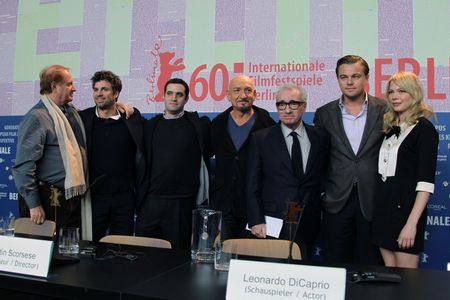 Leonardo DiCaprio, Martin Scorsese, Ben Kingsley, Mike Medavoy, Mark Ruffalo, Michelle Williams, and Bradley J. Fischer 