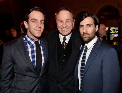 Jason Schwartzman, Richard M. Sherman, and B.J. Novak at an event for Saving Mr. Banks (2013)