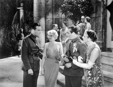 Jean Harlow, James Hall, Ben Lyon, and Jane Winton in Hell's Angels (1930)