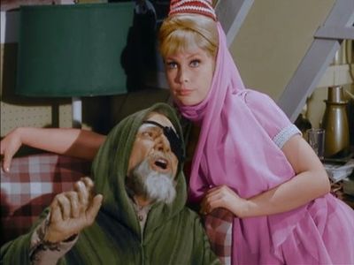 Barbara Eden and J. Carrol Naish in I Dream of Jeannie (1965)