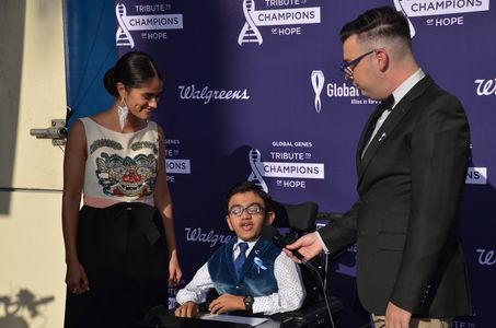Danube Hermosillo and Sparsh Shah interviewed at the Global Genes' 6th Annual Tribute To Champions Of Hope Awards