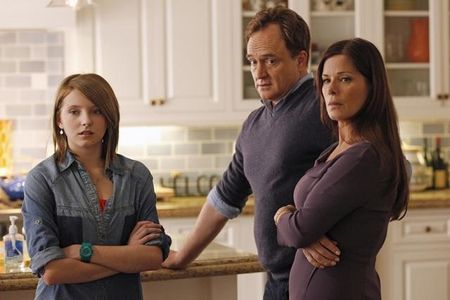 Marcia Gay Harden, Bradley Whitford, and Gianna LePera in Trophy Wife (2013)