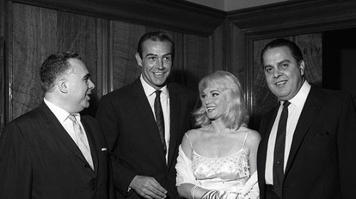 Sean Connery, Albert R. Broccoli, Diane Cilento, and Harry Saltzman at an event for From Russia with Love (1963)