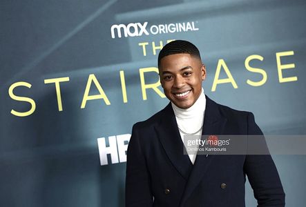 Justiin Davis at the New York premiere of The Staircase