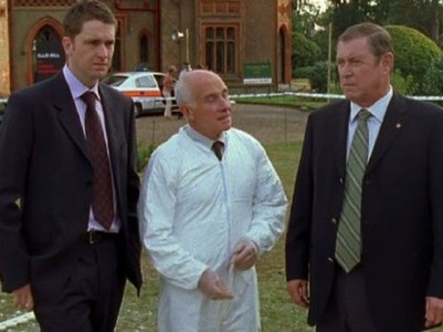 Daniel Casey, Barry Jackson, and John Nettles in Midsomer Murders (1997)