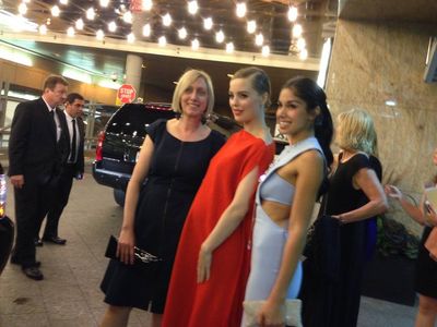 Rosemary Blight, Melissa George and Sarah Roberts before the world premiere of Felony at TIFF (2013)
