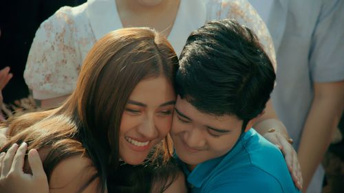 Clarence Delgado and Sanya Lopez in First Lady (2022)